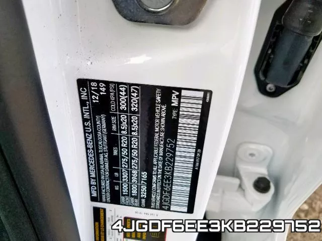 4JGDF6EE3KB229752 фото 2