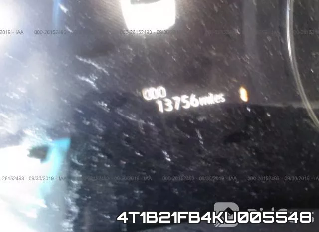 4T1B21FB4KU005548 фото 5