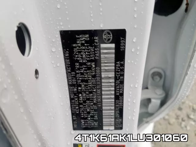 4T1K61AK1LU301060 фото 2