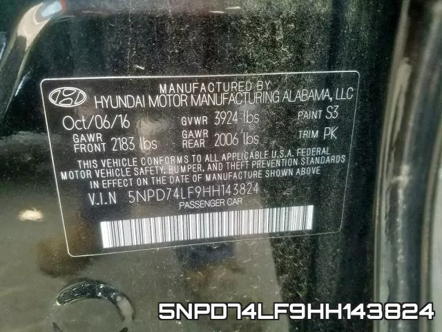 5NPD74LF9HH143824 фото 2