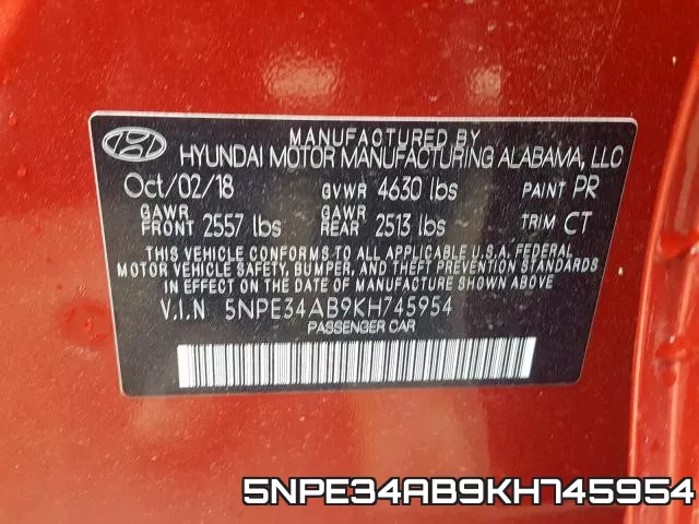 5NPE34AB9KH745954 фото 2