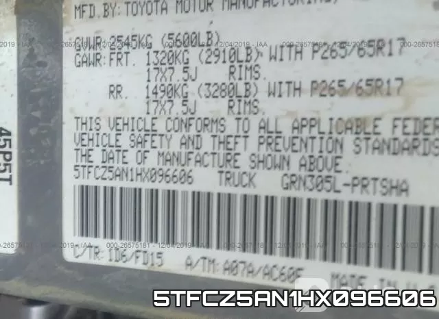 5TFCZ5AN1HX096606 фото 6