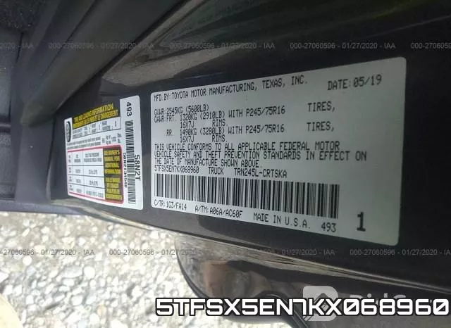 5TFSX5EN7KX068960 фото 8