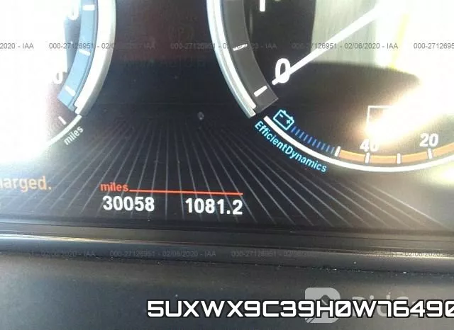 5UXWX9C39H0W76490 фото 4