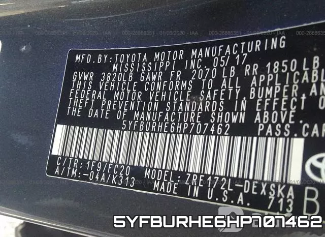 5YFBURHE6HP707462 фото 7