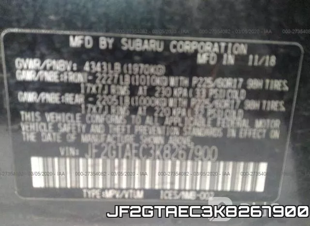 JF2GTAEC3K8267900 фото 9