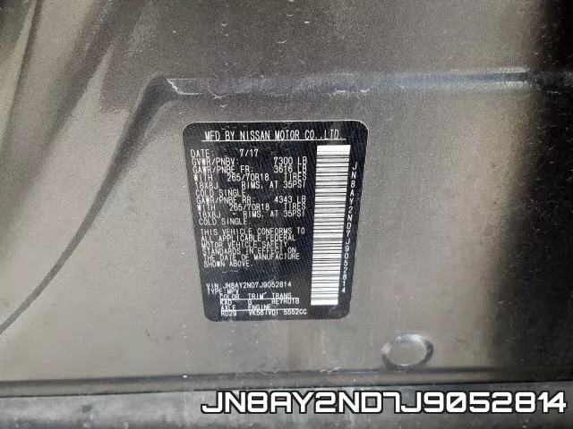 JN8AY2ND7J9052814 фото 2