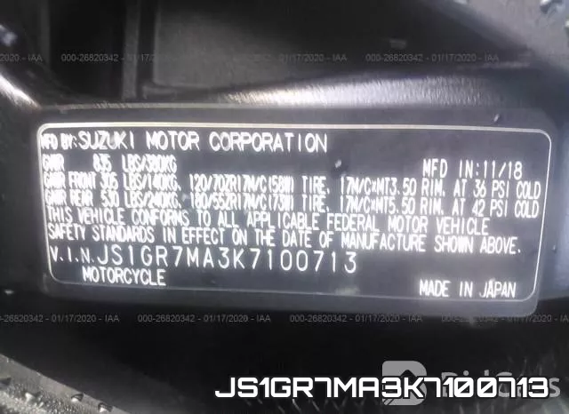 JS1GR7MA3K7100713 фото 2