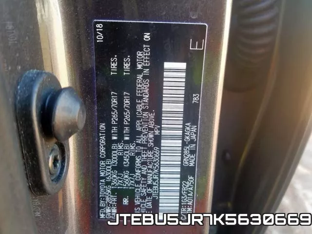JTEBU5JR7K5630669 фото 2