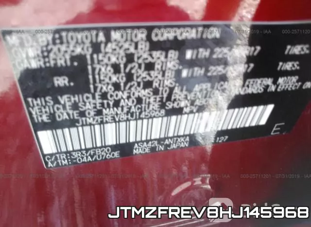 JTMZFREV8HJ145968 фото 7