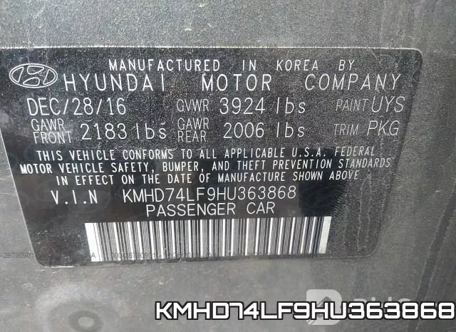 KMHD74LF9HU363868 фото 8