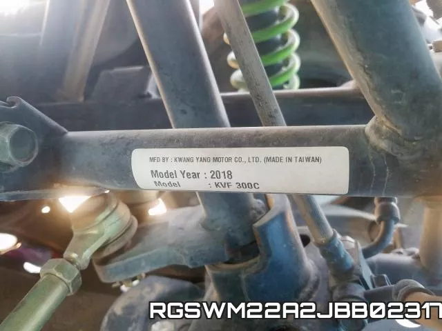 RGSWM22A2JBB02317 фото 2