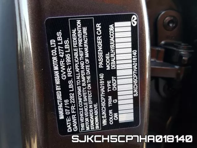 SJKCH5CP7HA018140 фото 2