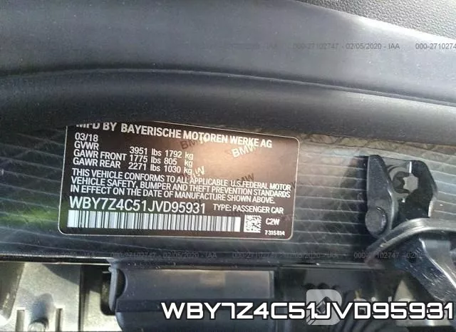 WBY7Z4C51JVD95931 фото 8