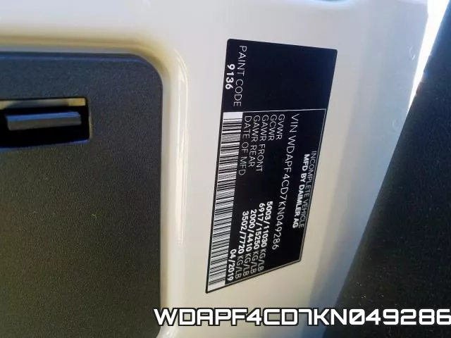 WDAPF4CD7KN049286 фото 2