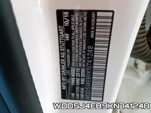 WDDSJ4EB9KN741248 фото 2
