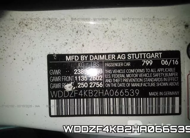 WDDZF4KB2HA066539 фото 10