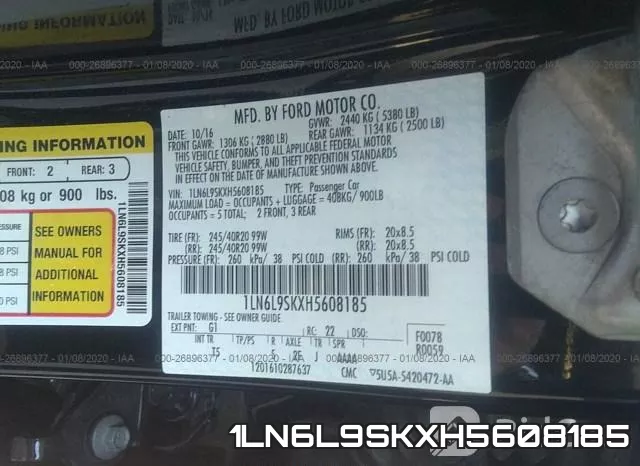 1LN6L9SKXH5608185 фото 7