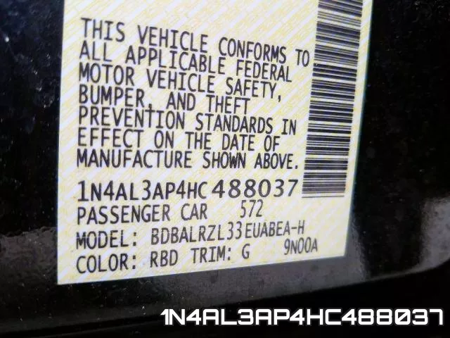 1N4AL3AP4HC488037 фото 2