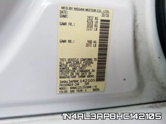1N4AL3AP8HC142105 фото 2