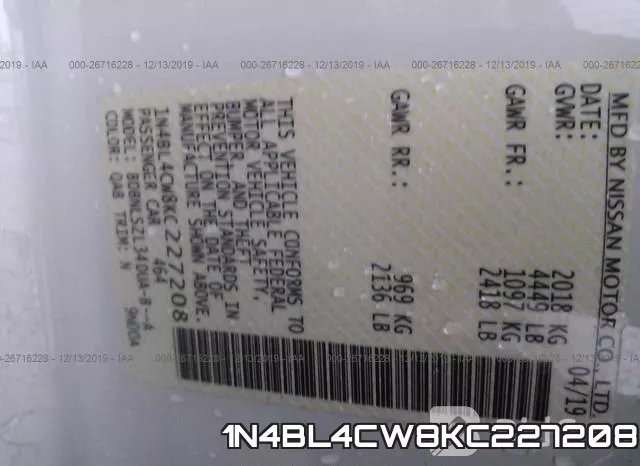 1N4BL4CW8KC227208 фото 7