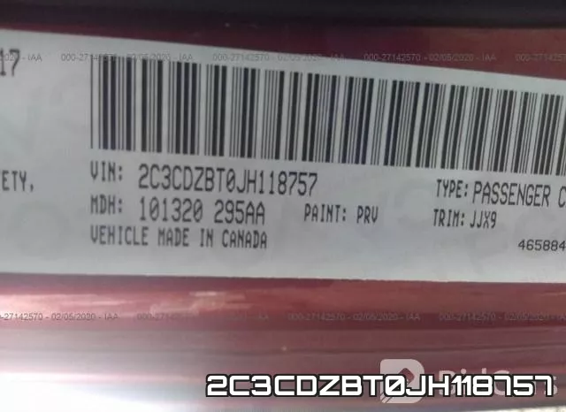 2C3CDZBT0JH118757 фото 7