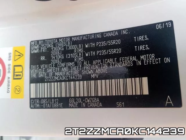 2T2ZZMCA0KC144239 фото 2