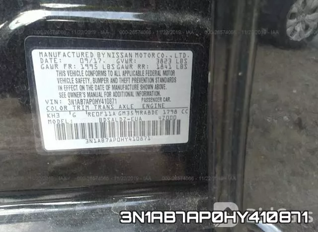 3N1AB7AP0HY410871 фото 9