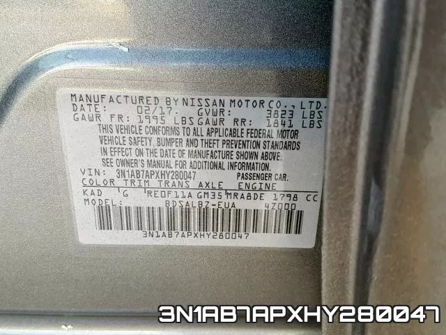 3N1AB7APXHY280047 фото 2