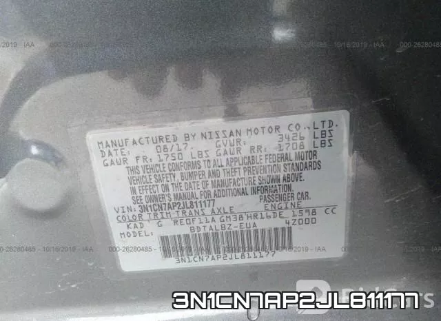 3N1CN7AP2JL811177 фото 8