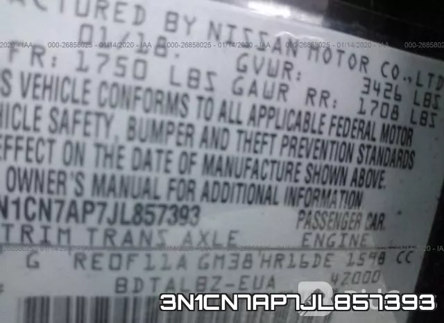 3N1CN7AP7JL857393 фото 8