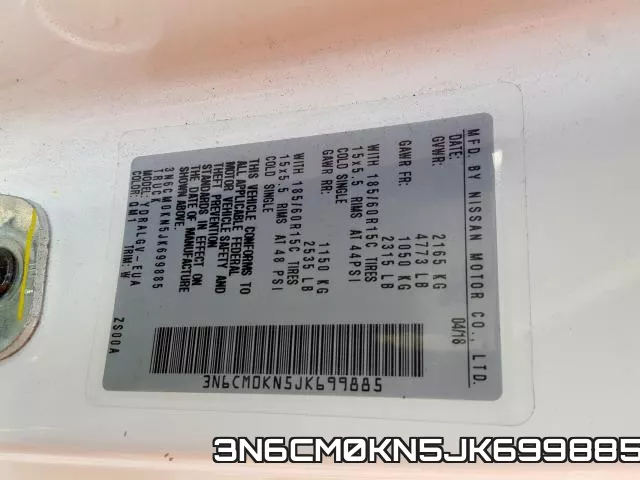3N6CM0KN5JK699885 фото 2