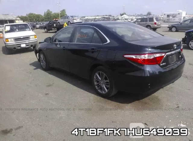 4T1BF1FK7HU649039 фото 3