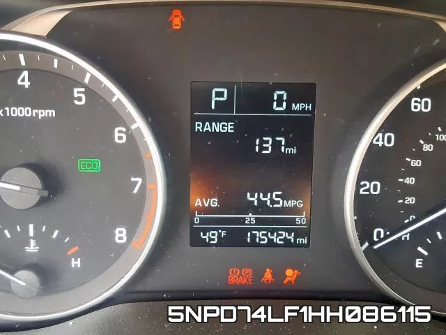 5NPD74LF1HH086115 фото 6