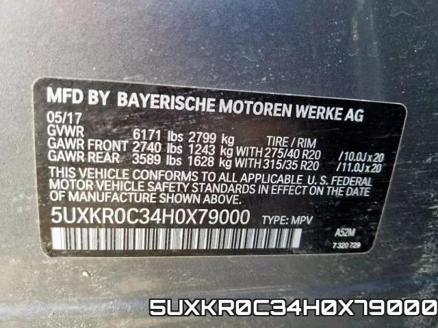 5UXKR0C34H0X79000 фото 2