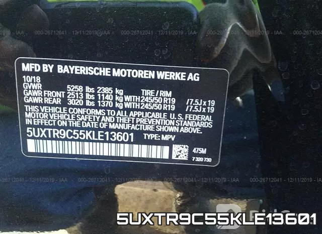 5UXTR9C55KLE13601 фото 8