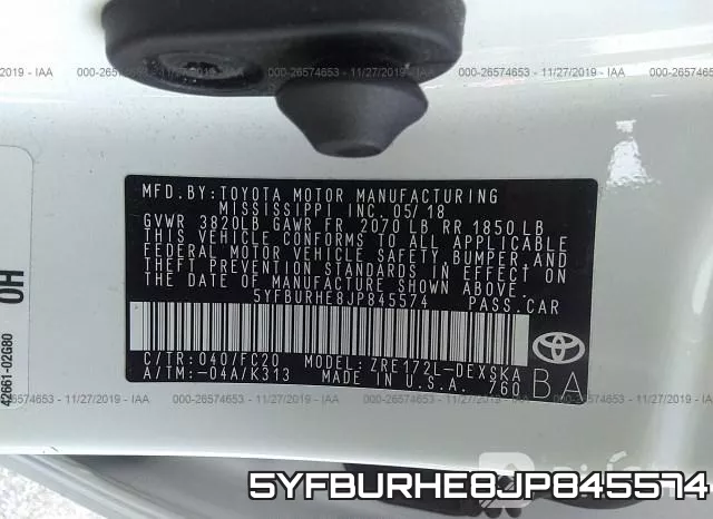 5YFBURHE8JP845574 фото 4