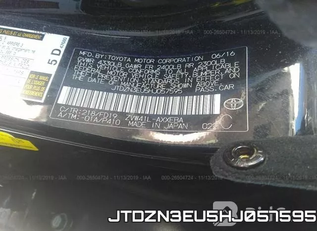 JTDZN3EU5HJ057595 фото 7