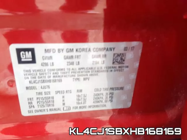 KL4CJ1SBXHB168169 фото 2