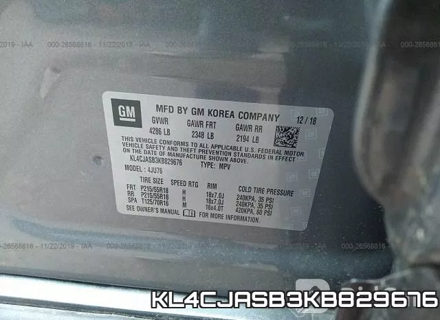 KL4CJASB3KB829676 фото 6