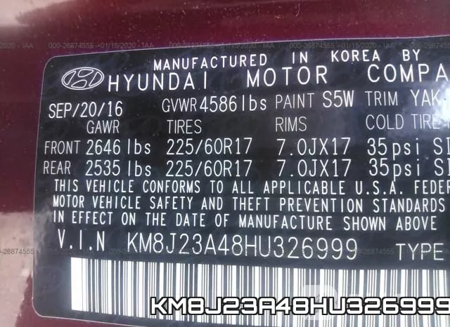 KM8J23A48HU326999 фото 7