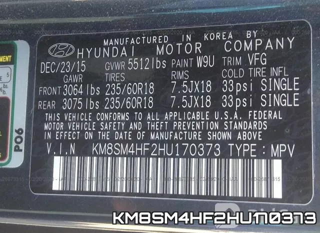 KM8SM4HF2HU170373 фото 7