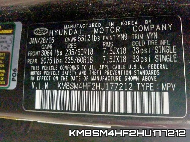 KM8SM4HF2HU177212 фото 2