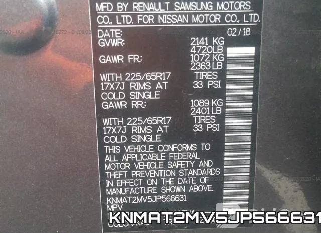 KNMAT2MV5JP566631 фото 9