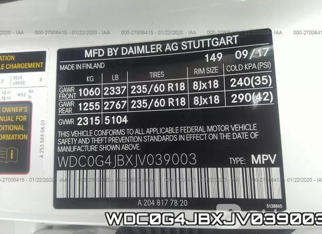 WDC0G4JBXJV039003 фото 10