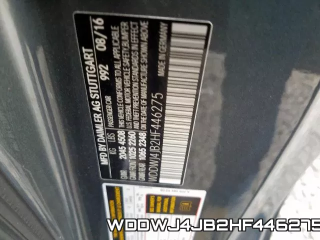 WDDWJ4JB2HF446275 фото 2