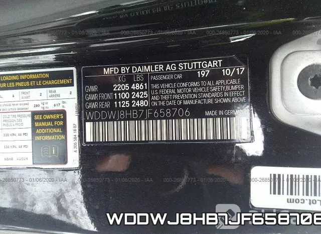WDDWJ8HB7JF658706 фото 8