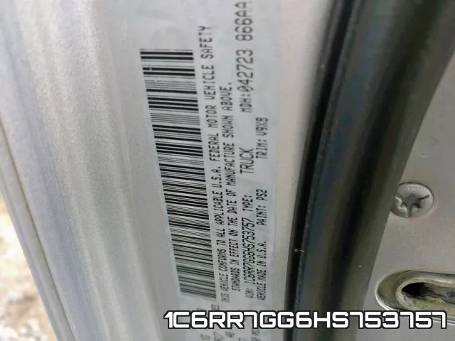 1C6RR7GG6HS753757 фото 2