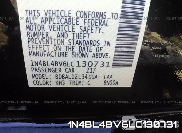 1N4BL4BV6LC130731 фото 9