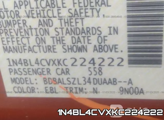 1N4BL4CVXKC224222 фото 9